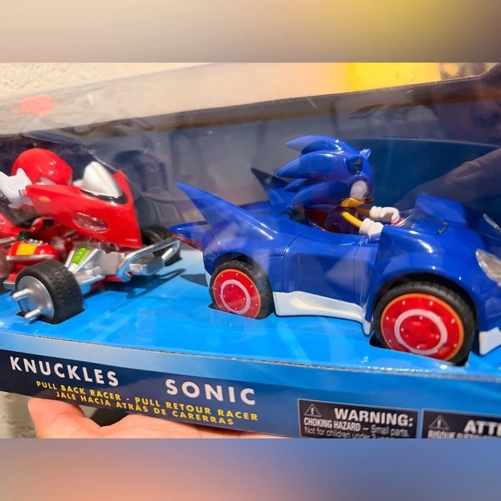 Sonic The Hedgehog Pullback Racers Sonic & Knuckles Vehicle 2-Pack